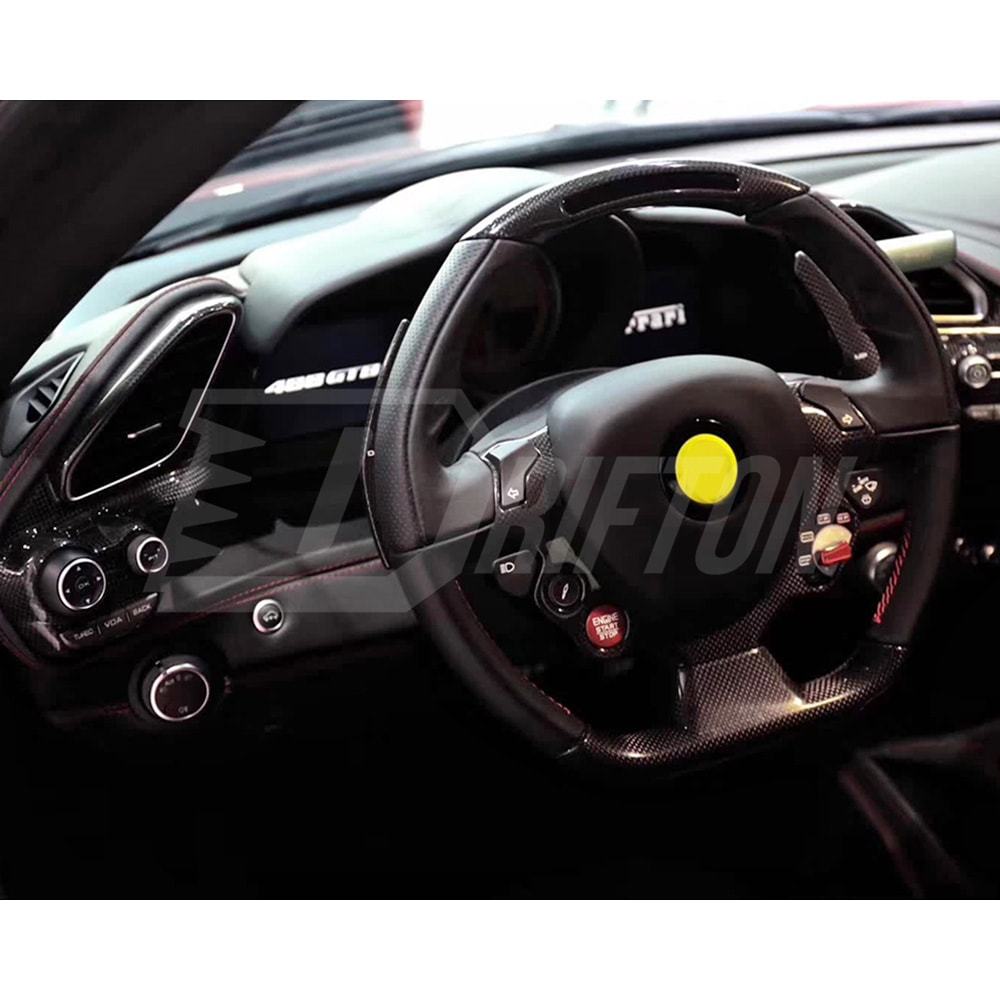 Dry Carbon Fiber Interior Kits For Ferrarir 488 GTB Spider 2015-2019