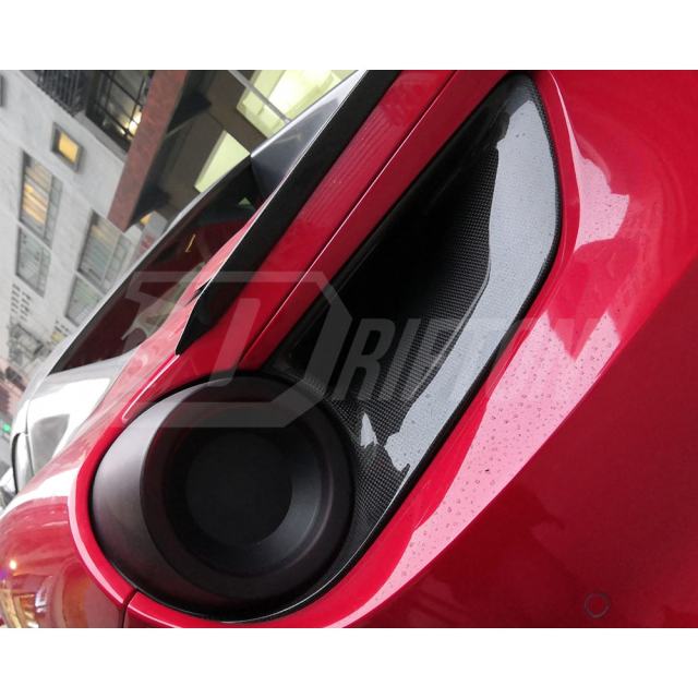 Dry Carbon Fiber Rear Lamp Covers (Add on) For Ferrari 488 GTB Spider 2015-2019