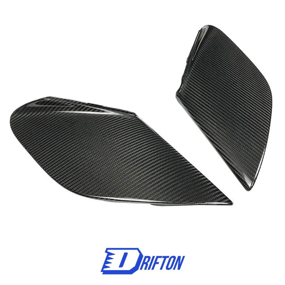 Dry Carbon Fiber Side Air Vent Covers (Add on) For Ferrarir 488 GTB Spider 2015-2019