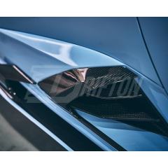 Paktechz Style Dry Carbon Fiber Side Skirt Vent Trims For Lamborghini Huracan EVO & STO & Tecnica 2020-2025