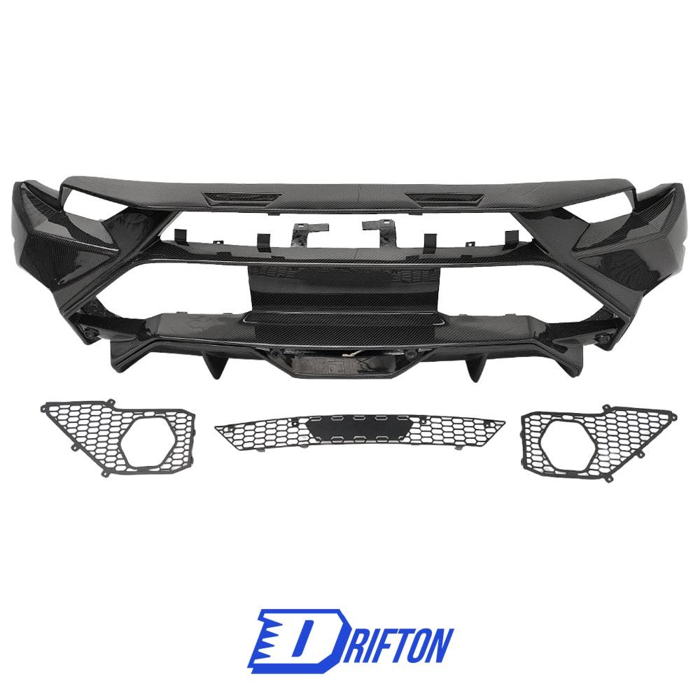 Tecnica Style Dry Carbon Fiber Rear Bumper For Lamborghini Huracan LP610 & LP580 & EVO & Tecnica 2014-2025