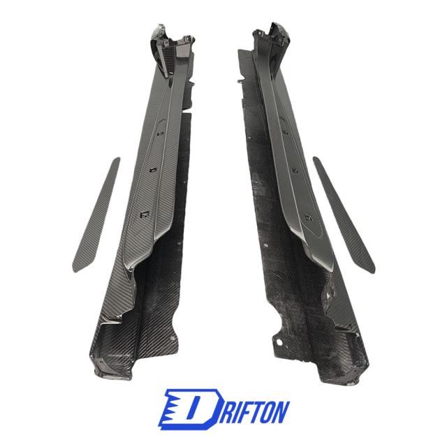 Tecnica Style Dry Carbon Fiber Side Skirt For Lamborghini Huracan LP610 & LP580 & EVO & Tecnica 2014-2025