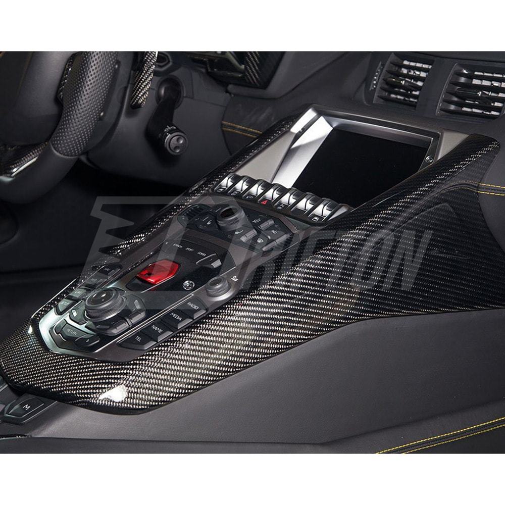Dry Carbon Fiber Interiors Kits Center Console Cover For Lamborghini Aventador & S  LP700 LP740 2011-2021