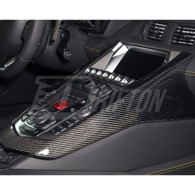 Dry Carbon Fiber Interiors Kits Center Console Cover For Lamborghini Aventador & S  LP700 LP740 2011-2021