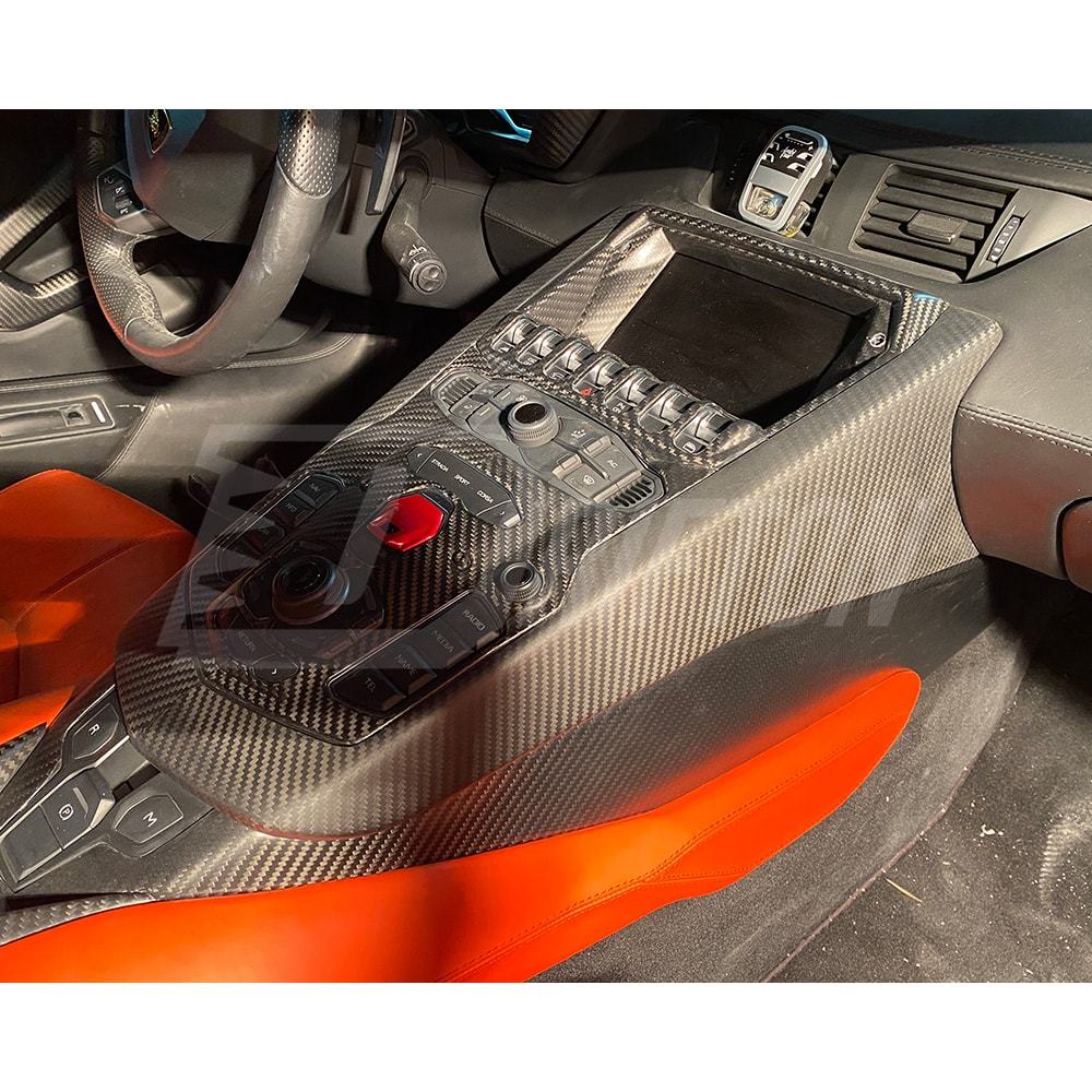 Dry Carbon Fiber Interiors Kits Center Console Cover For Lamborghini Aventador & S  LP700 LP740 2011-2021