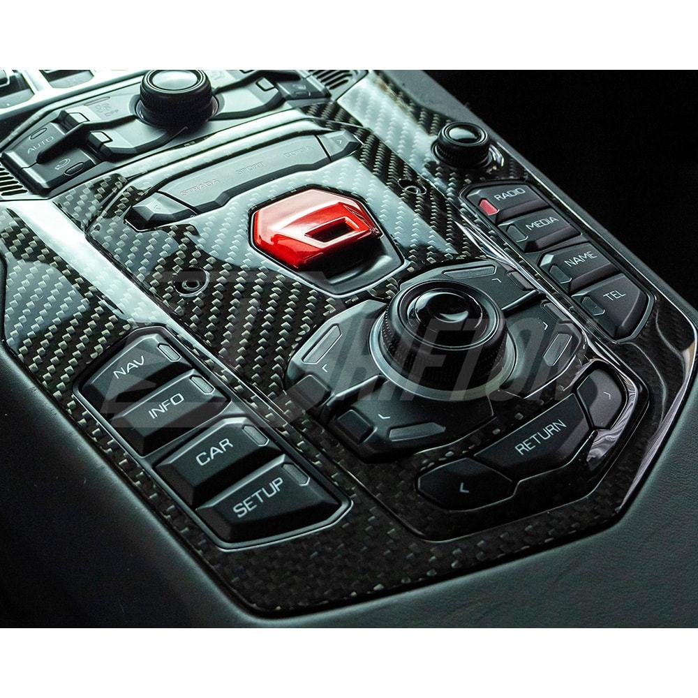 Dry Carbon Fiber Center Console Panel Trim For Lamborghini Aventador LP700-4