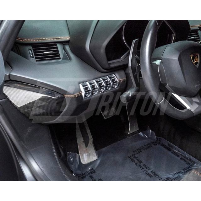 Dry Carbon Fiber Interiors Kits Dash End Caps For Lamborghini Aventador & S  LP700 LP740 2011-2021