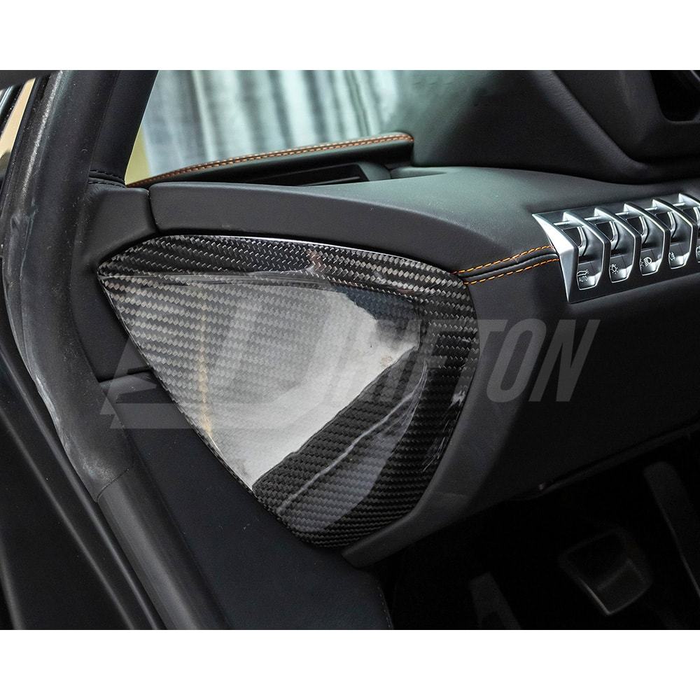 Dry Carbon Fiber Interiors Kits Dash End Caps For Lamborghini Aventador & S  LP700 LP740 2011-2021