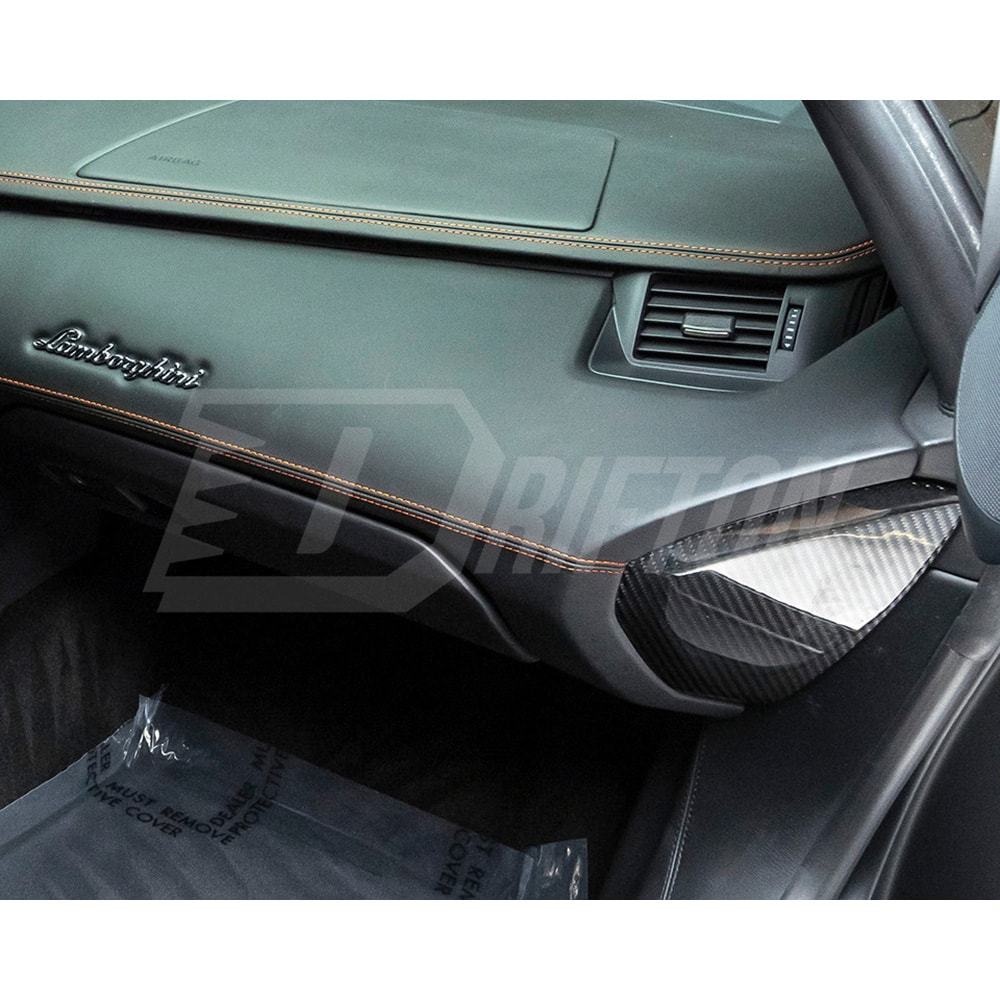 Dry Carbon Fiber Interiors Kits Dash End Caps For Lamborghini Aventador & S  LP700 LP740 2011-2021