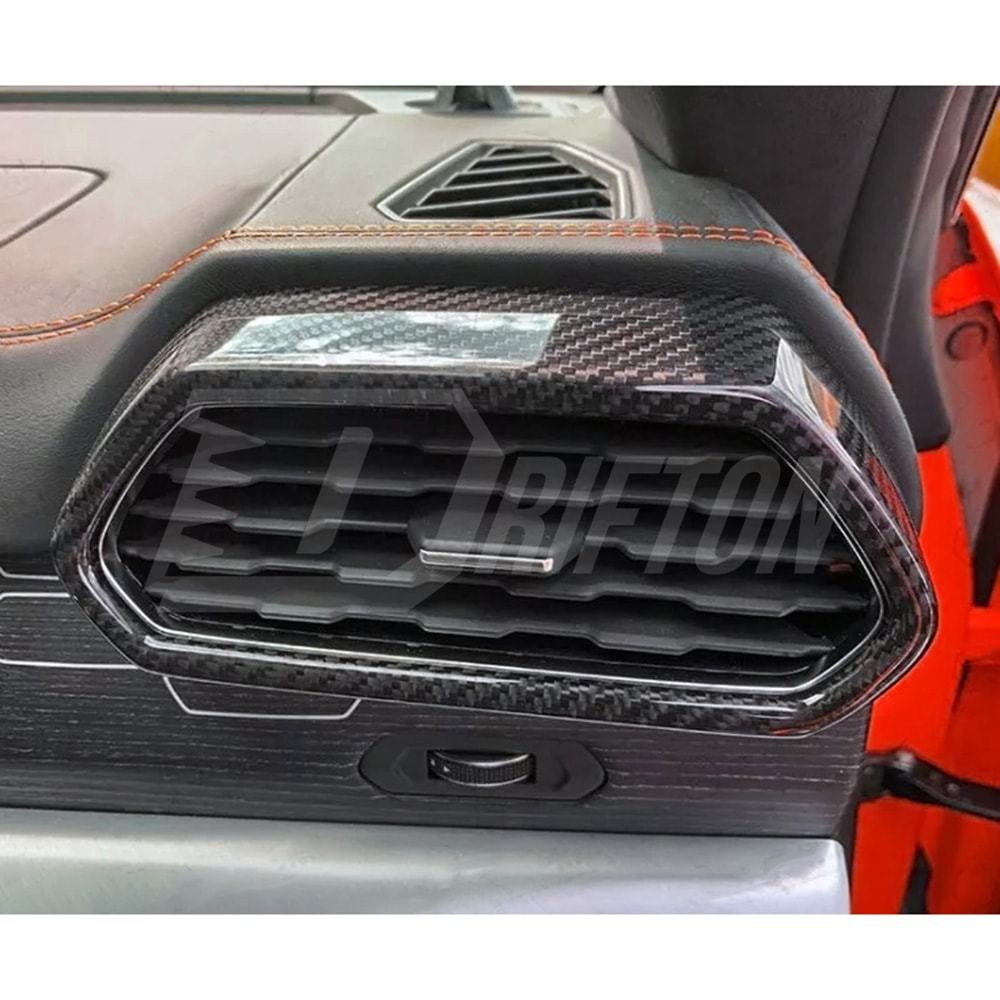 Dry Carbon Fiber Interiors Kits Air Con Vents Cover For Lamborghini URUS RHD