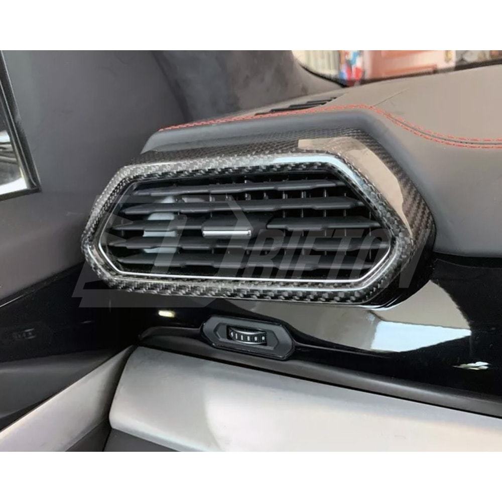 Dry Carbon Fiber Interiors Kits Air Con Vents Cover For Lamborghini URUS RHD
