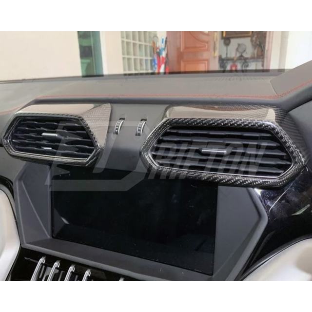 Dry Carbon Fiber Interiors Kits Air Con Vents Cover For Lamborghini URUS RHD