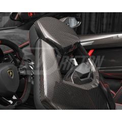 Dry Carbon Fiber Interiors Kits Seat Back Headrest Panels For Lamborghini Aventador & S  LP700 LP740 2011-2021