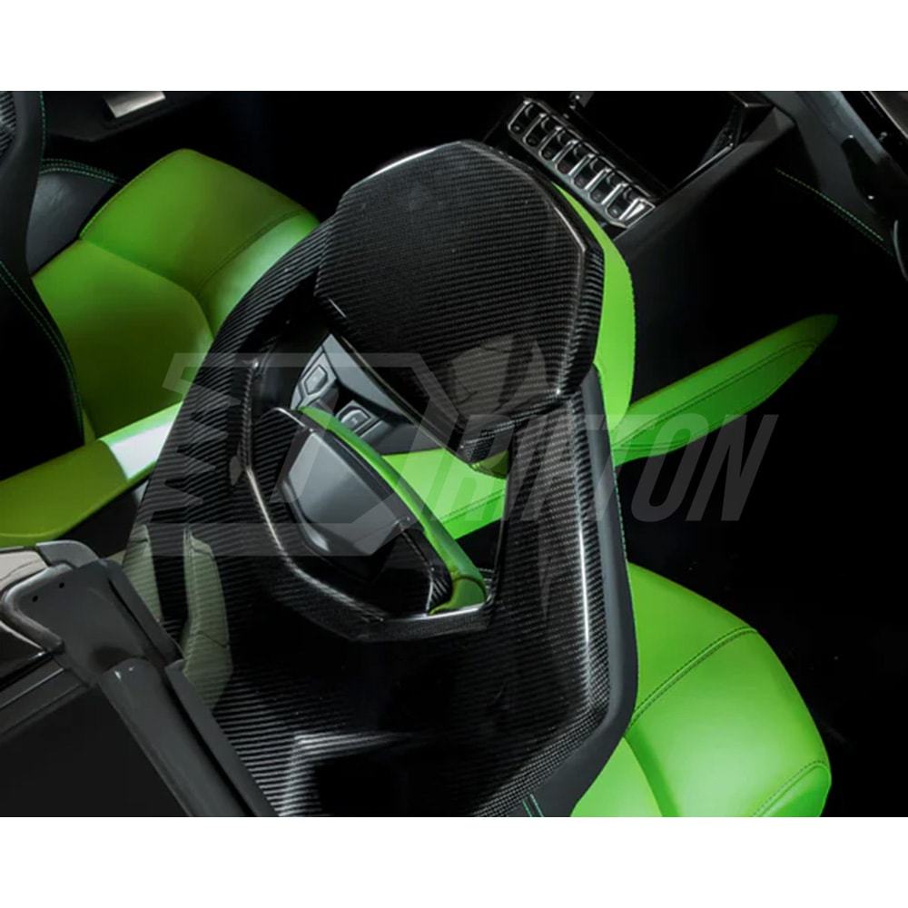 Dry Carbon Fiber Interiors Kits Seat Back Headrest Panels For Lamborghini Aventador & S  LP700 LP740 2011-2021