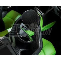 Dry Carbon Fiber Interiors Kits Seat Back Headrest Panels For Lamborghini Aventador & S  LP700 LP740 2011-2021
