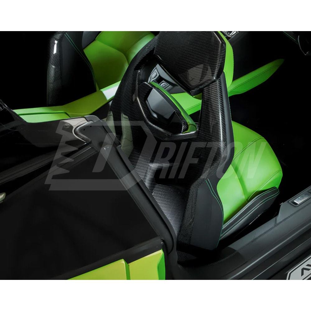 Dry Carbon Fiber Interiors Kits Seat Back Panels For Lamborghini Aventador & S  LP700 LP740 2011-2021