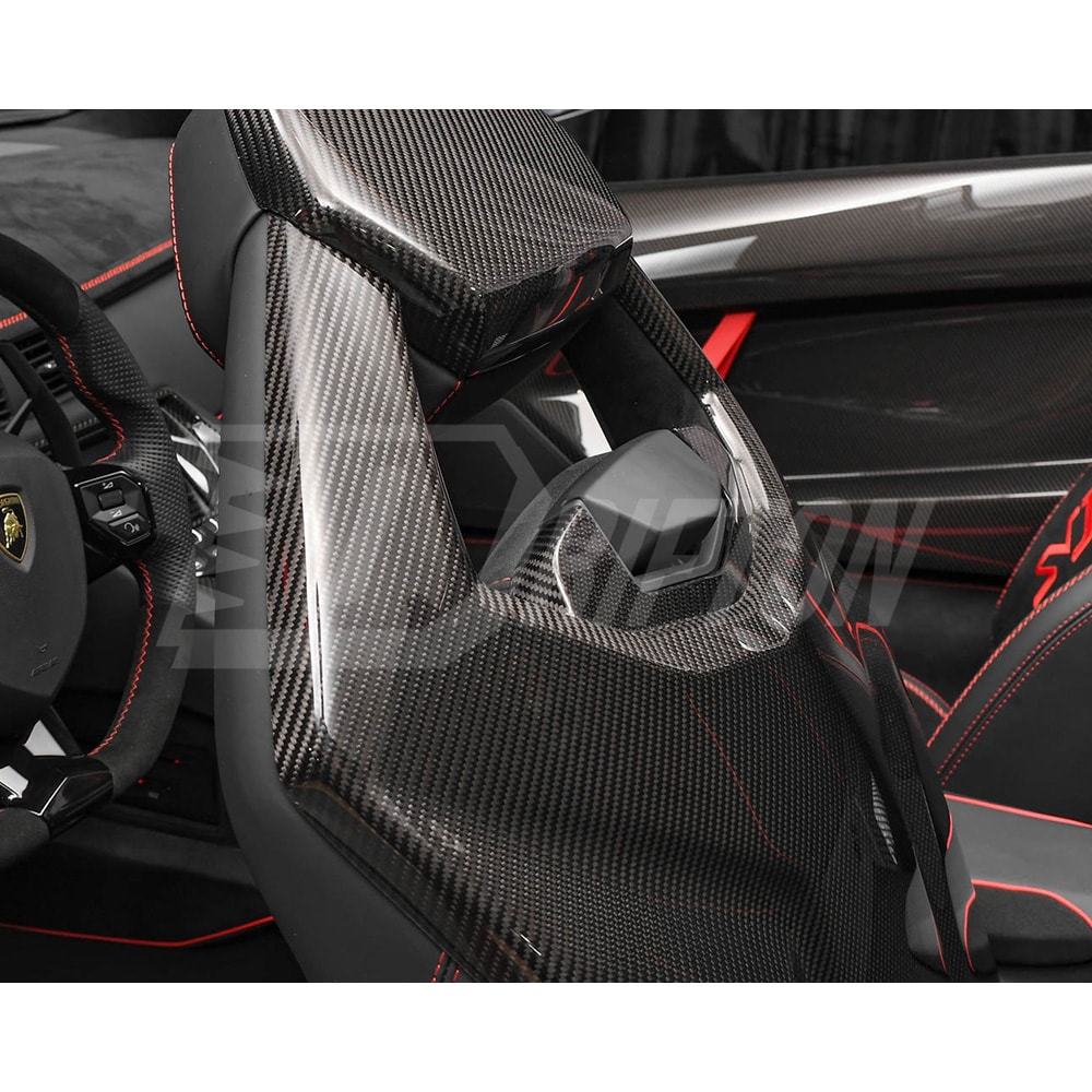 Dry Carbon Fiber Interiors Kits Seat Back Panels For Lamborghini Aventador & S  LP700 LP740 2011-2021