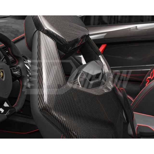 Dry Carbon Fiber Interiors Kits Seat Back Panels For Lamborghini Aventador & S  LP700 LP740 2011-2021