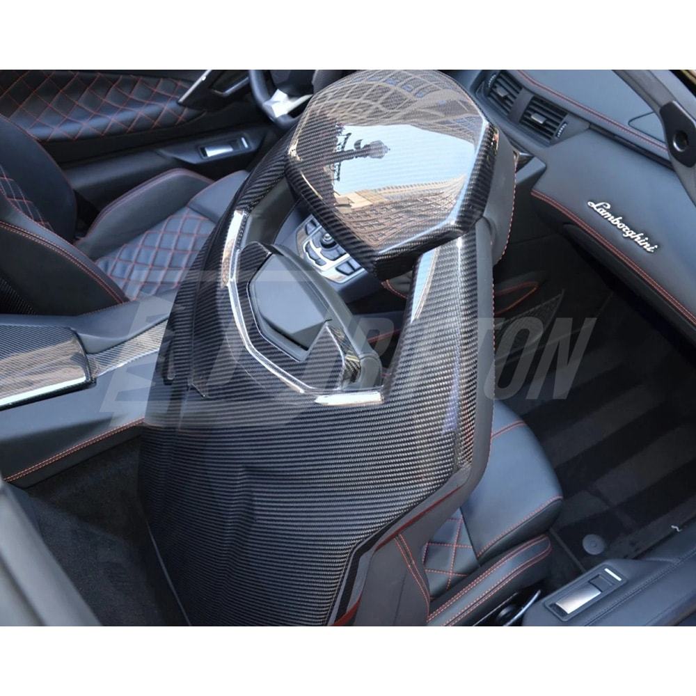 Dry Carbon Fiber Interiors Kits Seat Back Panels For Lamborghini Aventador & S  LP700 LP740 2011-2021