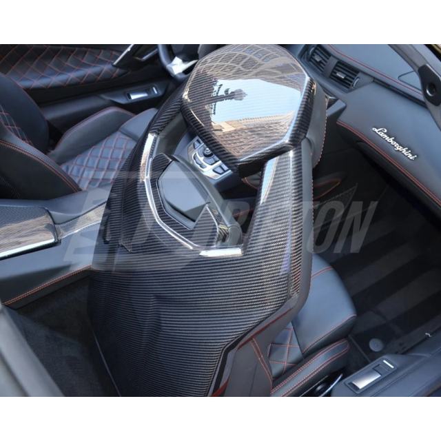 Dry Carbon Fiber Interiors Kits Seat Back Panels For Lamborghini Aventador & S  LP700 LP740 2011-2021