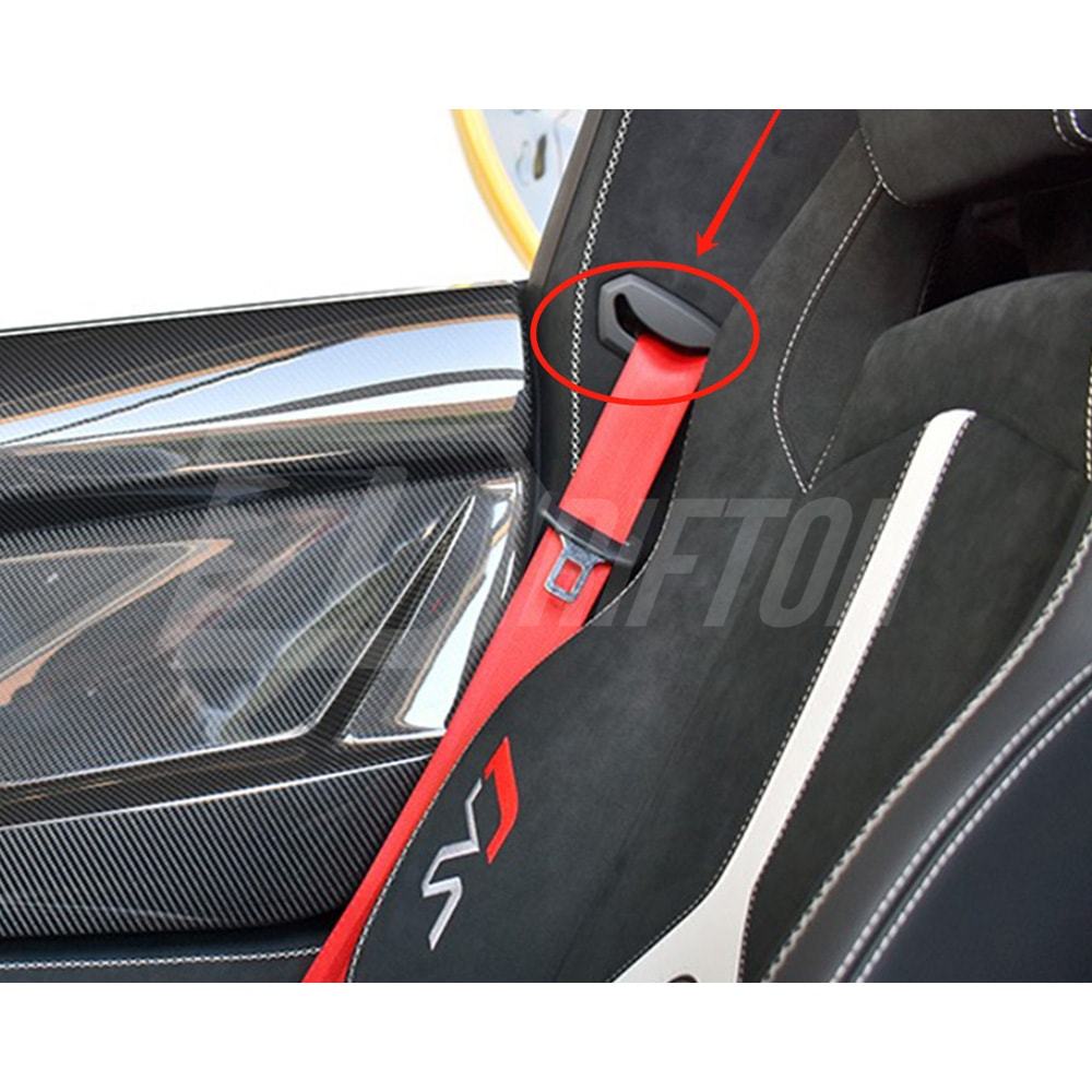 Dry Carbon Fiber Interiors Kits Seatbelt Trim Cover For Lamborghini Aventador & S  LP700 LP740 2011-2021