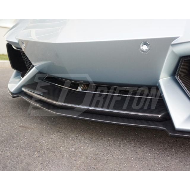 Dry Carbon Fiber Front Bumper Center Grille Trim For Lamborghini Aventador LP700 2011-2015