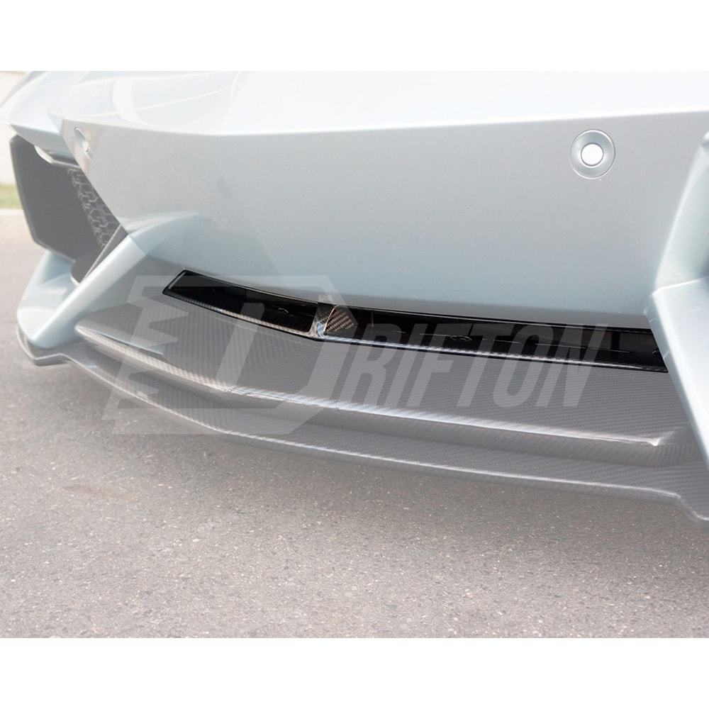 Dry Carbon Fiber Front Bumper Center Grille Trim For Lamborghini Aventador LP700 2011-2015