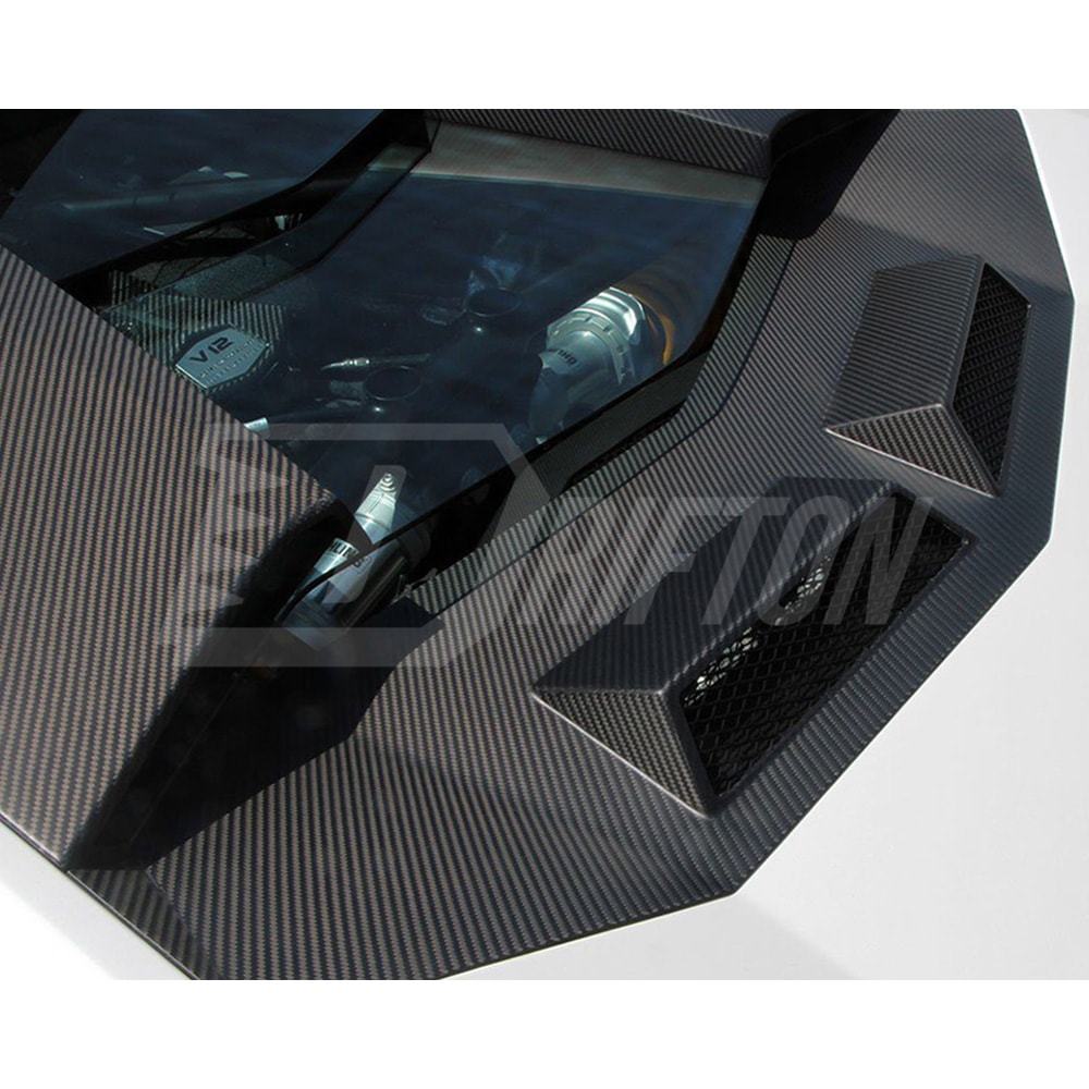 Novitec Style Dry Carbon Fiber Rear Engine Cover Air Vent For Lamborghini Aventador & S  LP700 LP740 2011-2021