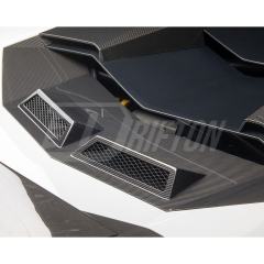 Novitec Style Dry Carbon Fiber Rear Engine Cover Air Vent For Lamborghini Aventador & S  LP700 LP740 2011-2021
