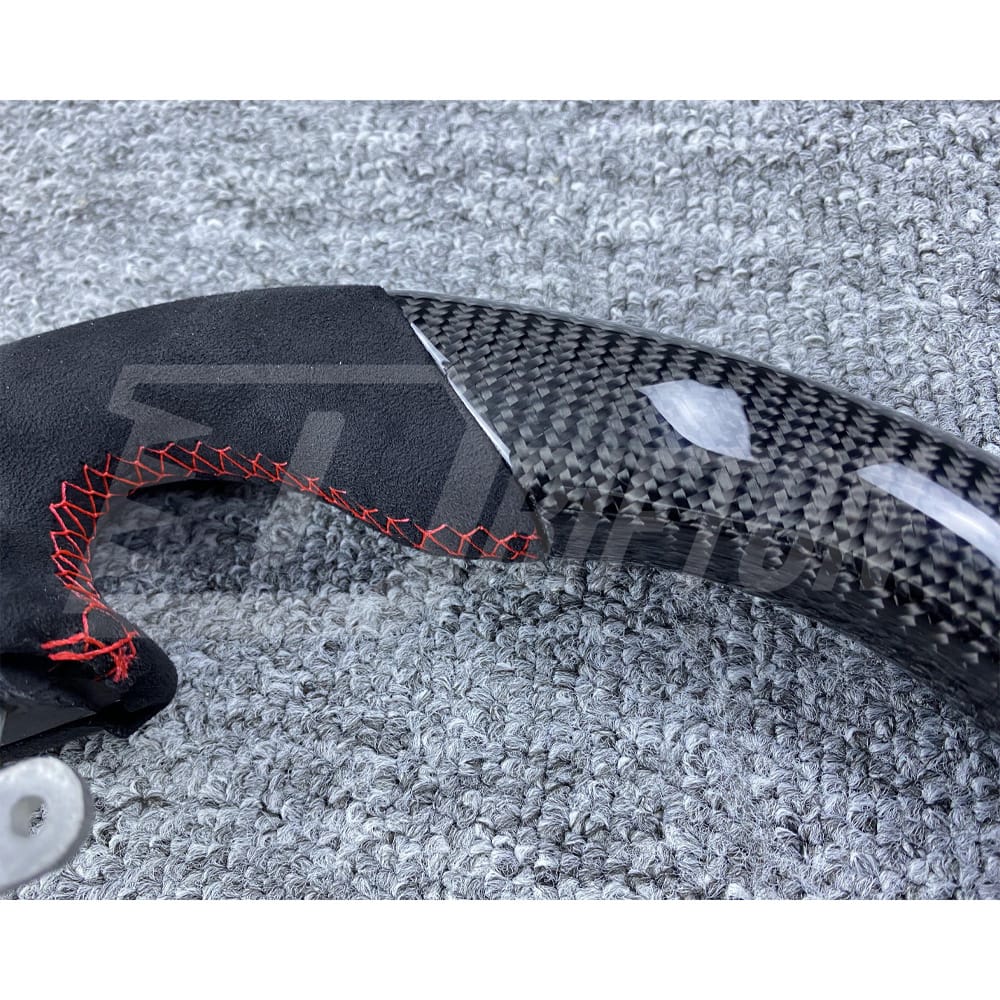 RPM LED Display Alcantara Carbon Fiber Steering Wheel For Nissan R35 GTR 2008-2016