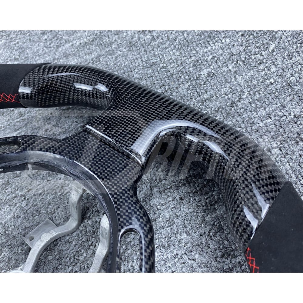 RPM LED Display Alcantara Carbon Fiber Steering Wheel For Nissan R35 GTR 2008-2016
