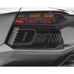 Dry Carbon Fiber Rear Bumper Grille Air Vents For Lamborghini Aventador LP700 2011-2015