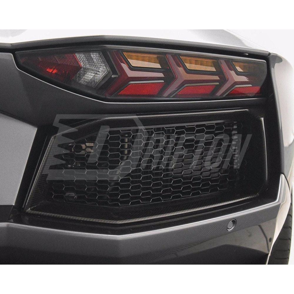 Dry Carbon Fiber Rear Bumper Grille Air Vents For Lamborghini Aventador LP700 2011-2015