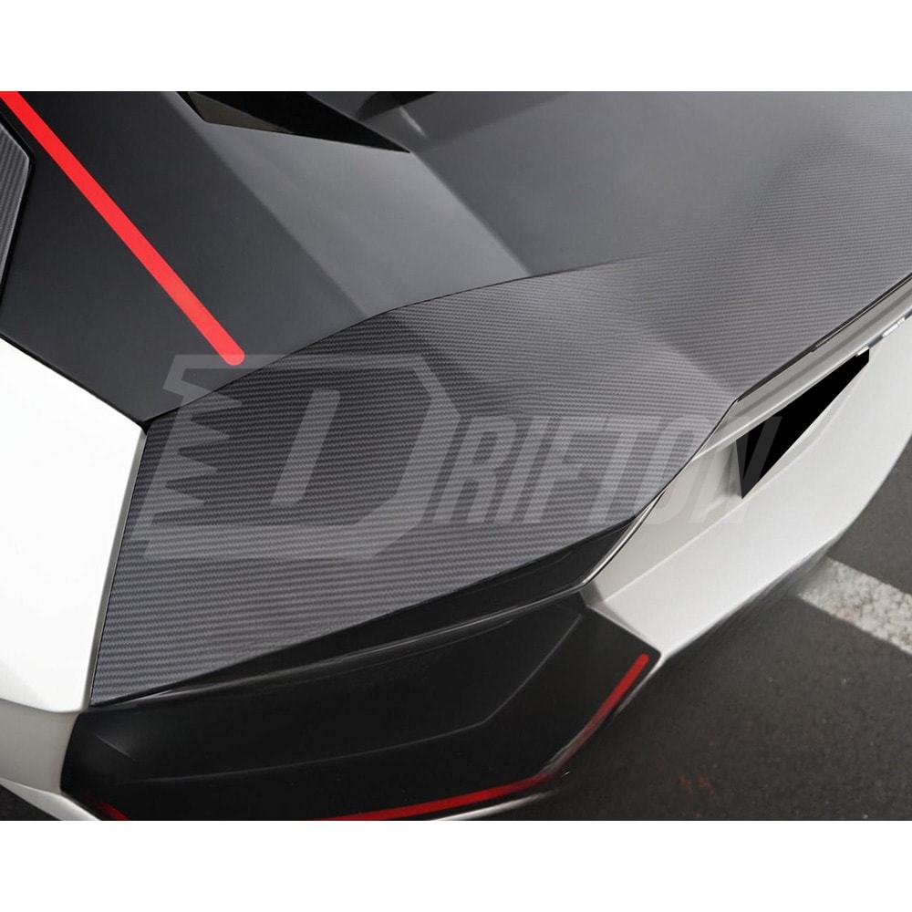 Dry Carbon Fiber Rear Spoiler Base Lid For Lamborghini Aventador & S & SV  LP700 LP740 LP750 2011-2021