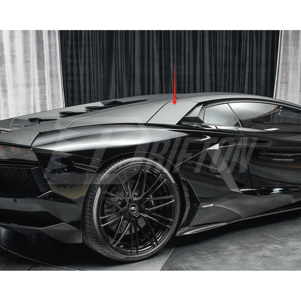 Dry Carbon Fiber Rear Side Intake Panels For Lamborghini Aventador & S  LP700 LP740 2011-2021