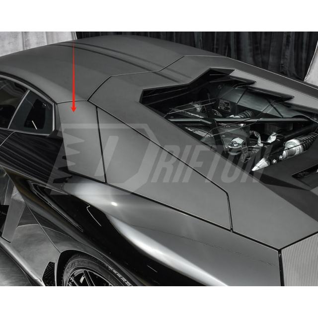 Dry Carbon Fiber Rear Side Intake Panels For Lamborghini Aventador & S  LP700 LP740 2011-2021