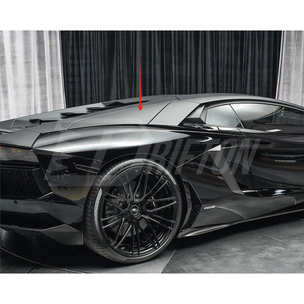 Dry Carbon Fiber Rear Side Intake Panels For Lamborghini Aventador & S  LP700 LP740 2011-2021