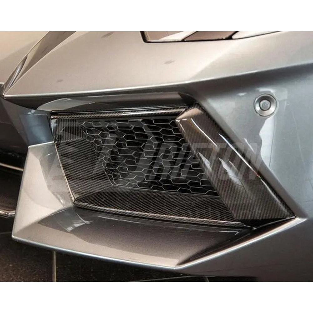 Dry Carbon Fiber Front Bumper Grille Air Vents For Lamborghini Aventador LP700 2011-2015