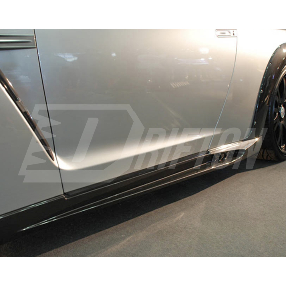 Wald Style Carbon Fiber Side Skirt For Nissan R35 GTR 2008-2016