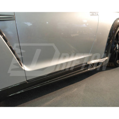 Wald Style Carbon Fiber Side Skirt For Nissan R35 GTR 2008-2026