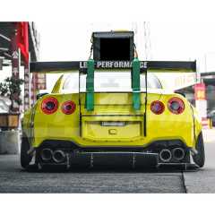 LB V2 Style Carbon Fiber Rear Bumper & Rear Diffuser For Nissan R35 GTR 2008-2023