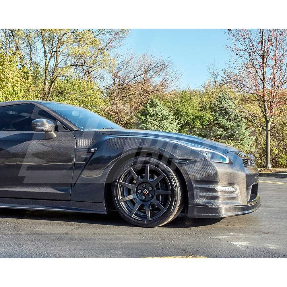 OEM Style Carbon Fiber Front Lip For Nissan R35 GTR 2012-2016