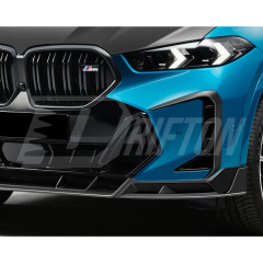 Paktechz Style Dry Carbon Fiber Front Lip For BMW X6 G06 LCI M60I 2024