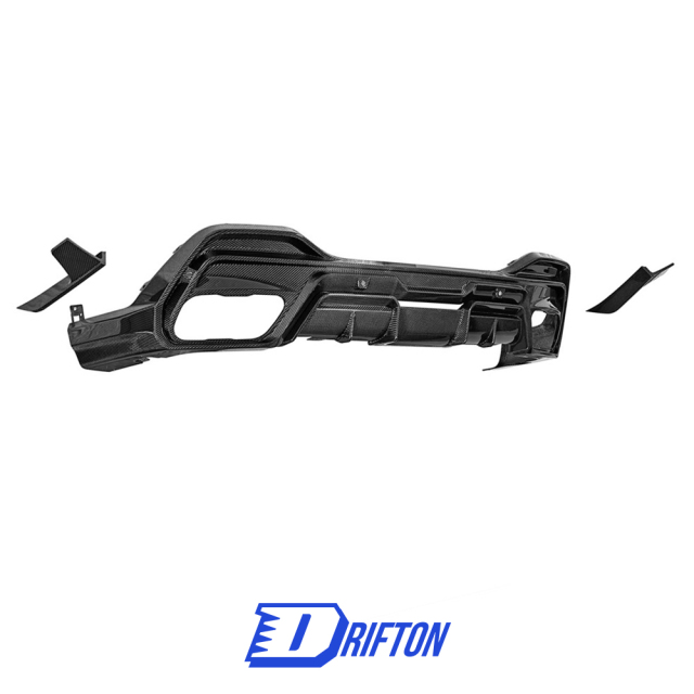 Paktechz Style Dry Carbon Fiber Rear Diffuser With Splitter For BMW X6 G06 LCI M50I M60I 2024