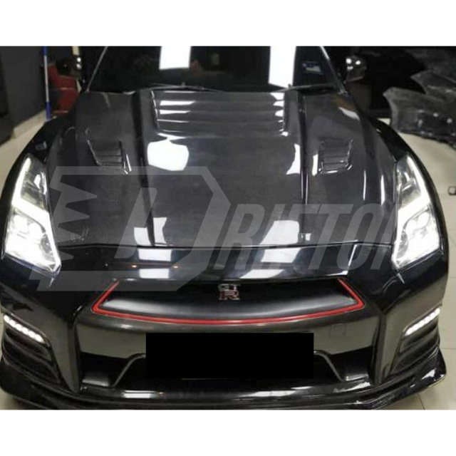 Revozport Style Carbon Fiber Hood For Nissan R35 GTR 2008-2016