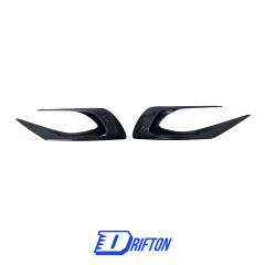 Batfury Style Dry Carbon Fiber Front Bumper Side Vent Trim For Ferrari 296 GTB & GTS 2021-2025