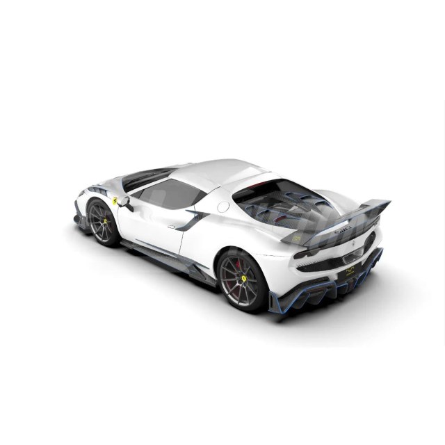 Batfury Style Partial Exposed Dry Carbon Fiber Front Fenders For Ferrari 296 GTB & GTS 2021-2025