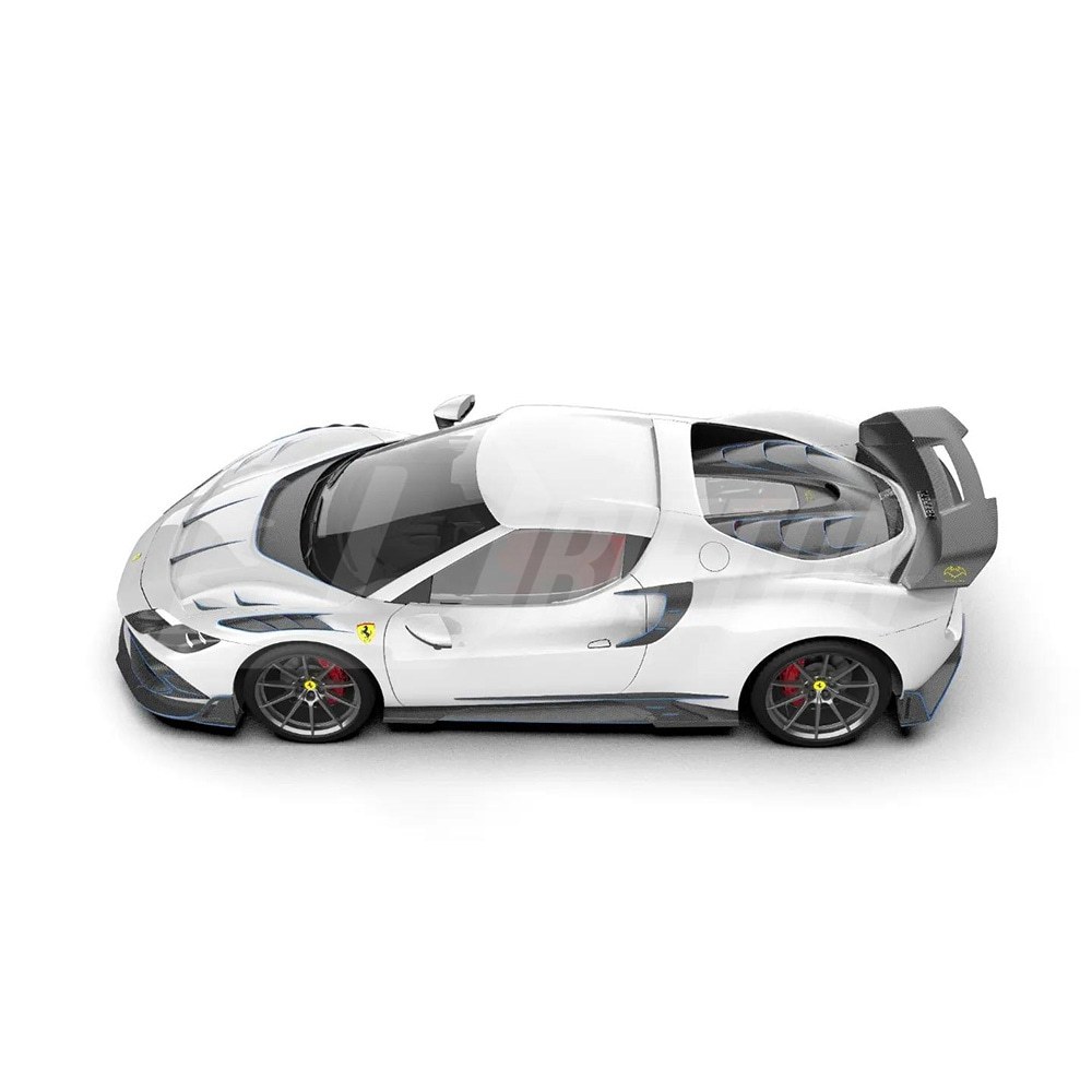 Batfury Style Dry Carbon Fiber Front Hood For Ferrari 296 GTB & GTS 2021-2025
