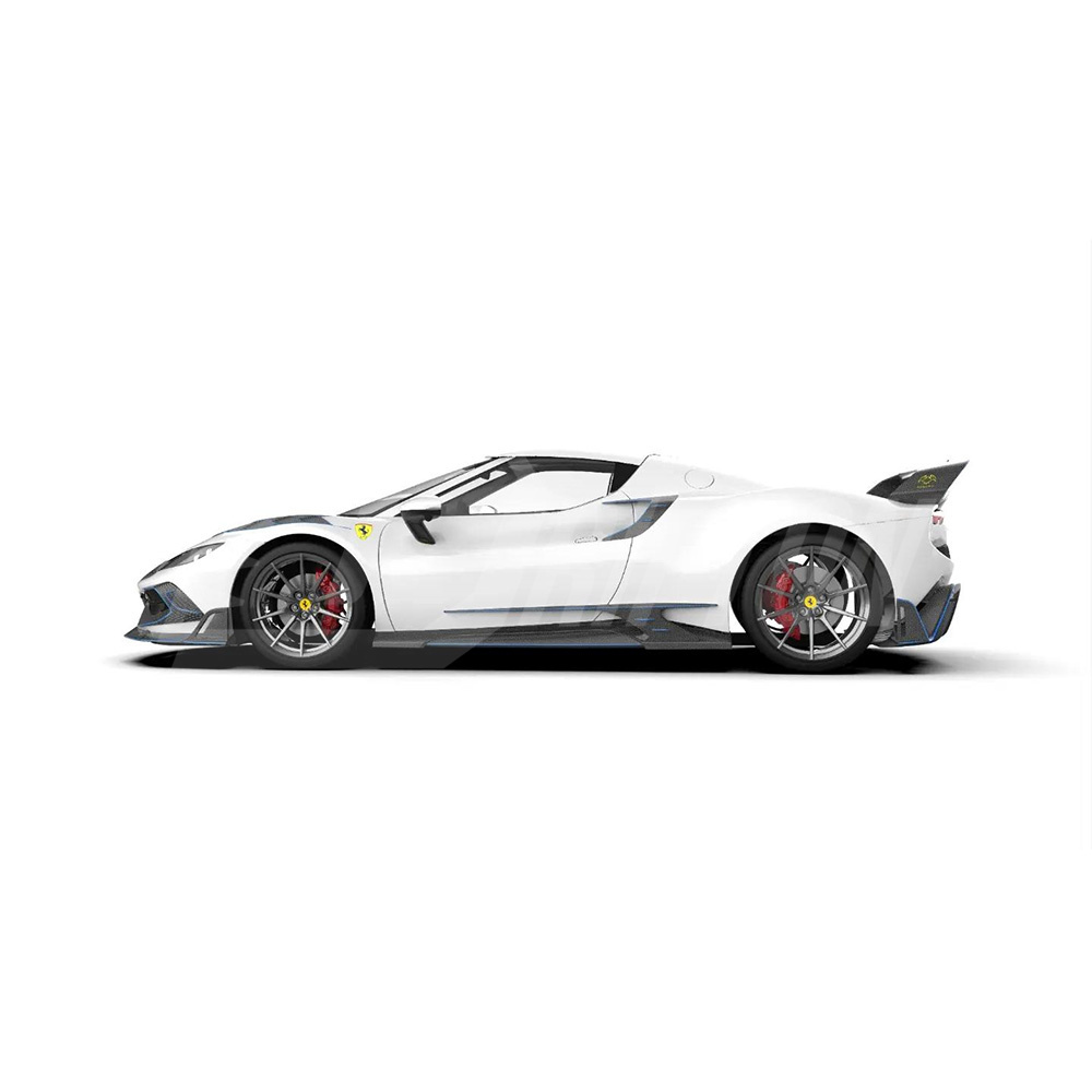 Batfury Style Dry Carbon Fiber Rear Diffuser For Ferrari 296 GTB & GTS 2021-2025