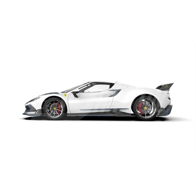 Batfury Style Dry Carbon Fiber Rear Diffuser For Ferrari 296 GTB & GTS 2021-2025